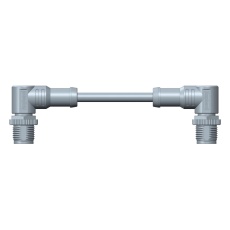 【M12A08MR-12AMR-SBA05】CABLE ASSY M12 R/A PLUG-PLUG 19.7inch