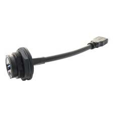 【UA-30PMFL-LC7B30】USB CABLE TYP A PLUG- TYP A RCPT 300MM