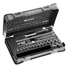 【J.161-3P6】SOCKET SET 6POINT METRIC 7-22MM 20PC