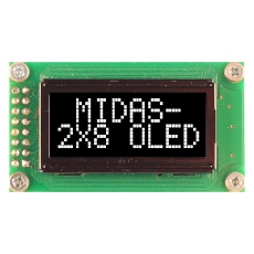 【MCOB20805AV-EWS】OLED MODULE COB 8X2 SPI 5V