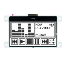 【MCCOG128064C6WD-FPTLW】GRAPHIC LCD BLK ON WHT COG 128X64 3V