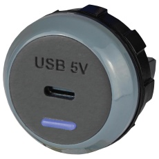 【PVPRO-C】USB CHARGER RCPT 1PORT GREY