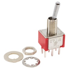 【100DP1T1B1M2QEH】TOGGLE SWITCH DPDT 5A 120VAC