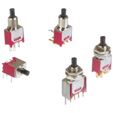 【800SP9B5M2QEH】PB SWITCH SPST 3A 120VAC