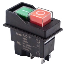 【KJD17-21413-112】PB SWITCH DPST 16A 120VAC PANEL