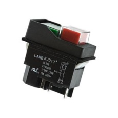 【KJD17-22413-112】PB SWITCH DPST 16A 120VAC PANEL