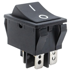 【R5ABLKBLKFF0】ROCKER SW DPST 20A 125V