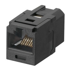 【CC688BL】CATEGORY 6 RJ45 8-POSITION 8-WIRE UNIVERSAL COUPLER MODULE BLACK. 75M6460