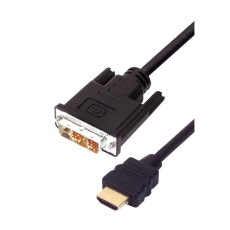 【HD-DVI-MM-3】CABLE ASSY HDMI PLUG-DVI-D PLUG 9.8FT
