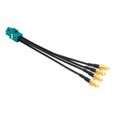 【095-820-175-006】CABLE MINI FAKRA JACK-4 X SMA PLUG 6inch