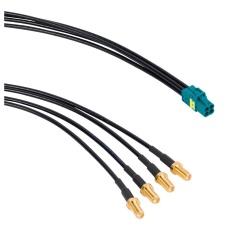 【095-820-176M100】CABLE MINI FAKRA JACK-4XSMA JACK 3.3