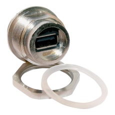 【17-200321】USB ADAPTER 2.0 TYPE A RCPT-RCPT IP67