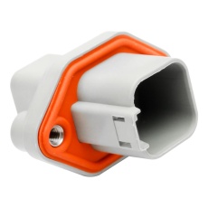 【AT04-6P-PM05】RCPT HOUSING 6POS THERMOPLASTIC GREY