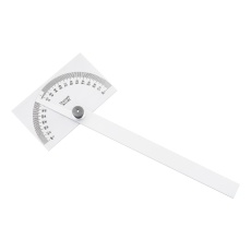 【C183】PROTRACTOR ROUND END STEEL 180DEG