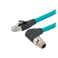 【TRG613-T6T-3M】CABLE ASSY M12 R/A PLUG-RJ45 PLUG/9.8