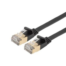 【TRD632ASFLAT-BLK-50F】ENET CORD CAT6A RJ45 PLUG-PLUG 50