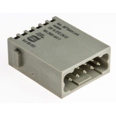 【09140122632】Han-Modularシリーズ電源コネクタモジュール(オス 12極 10A/250V)