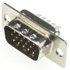 【09561005615050】HARTING D-subコネクタ、15極、オス、ケーブルマウント、09561005615050