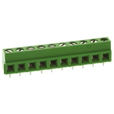 【1-282836-0】TE Connectivity 基板用端子台、Buchananシリーズ、5mmピッチ 、1列、10極、緑