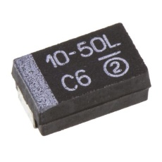 【293D106X9050D2TE3】タンタルコンデンサ 10μF 50V dc 7343-31