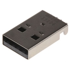 【48037-2200】Molex USBコネクタ A タイプ、オス 表面実装 48037-2200