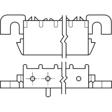 【643228-1】基板接続用ソケット(3極、ピッチ：6.35mm、1列)