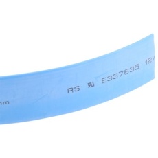 【700-4504】RS PRO 熱収縮チューブ、収縮前 12mm、収縮後 4mm、青