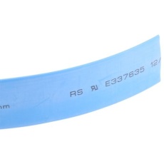 【700-4504】熱収縮チューブ 収縮前 12mm 収縮後 4mm 青