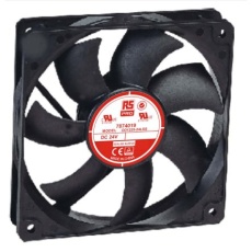 【787-4019】軸流ファン 電源電圧：24 V dc DC 120 x 120 x 25mm