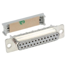 【8325-6009】D-subコネクタ 25極 メス ケーブルマウント