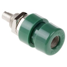 【930166104】Hirschmann Test & Measurement バナナソケット メス 緑 真鍮 930166104