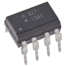 【ACPL-827-000E】フォトカプラ スルーホール実装 チャンネル数：2 トランジスタ出力