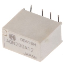 【AGN200A12】Panasonic リレー 12V dc, 2c接点 基板実装タイプ