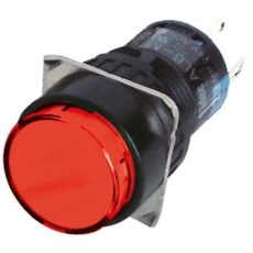 【AL6M-M14R】Idec 押しボタンスイッチ, モーメンタリ, 双極双投(DPDT), AL6M-M14R