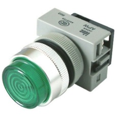 【APW122DG】Idec パイロットランプ, 緑, 実装ホールサイズ:22mm, APW122DG