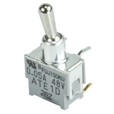 【ATE1D-6M3-10-Z】トグルスイッチ、SPDT、PCB、ラッチ