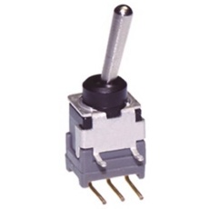 【B-12AH】NKK Switches トグルスイッチ, SPDT, PCB, ラッチ, B-12AH