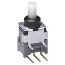 【BB-15AH】NKK Switches 押しボタンスイッチ, モーメンタリ, PCB, 単極双投(SPDT), BB-15AH