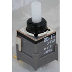 【BB-16AP】NKK Switches 押しボタンスイッチ、ラッチ、PCB、単極双投(SPDT)、BB-16AP
