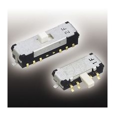 【CMS-2214C】日本電産コパル電子 スライドスイッチ 双極双投(DPDT) 100 mA (非スイッチング), 100 mA (スイッチング)
