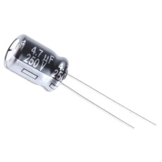 【ECA2EHG4R7】アルミニウム電解コンデンサ(4.7μF/250V)