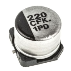 【EEEFK1C221P】アルミニウム電解コンデンサ(220μF/16V)
