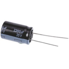 【EEUFR1V222】アルミニウム電解コンデンサ(2200μF/35V)
