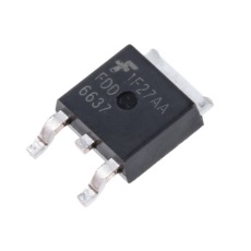 【FDD6637】onsemi Pチャンネル MOSFET35 V 55 A 表面実装 パッケージDPAK(TO-252)3 ピン