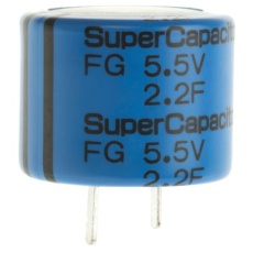 【FG0H225ZF】電気二重層コンデンサ 5.5V dc 2.2F リード品