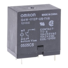 【G4W-1112P-US-TV8-12DC】Omron パワーリレー 12V dc SPNO 基板実装タイプ