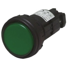 【HW1P-1Q4G】Idec パイロットランプ, 緑, 実装ホールサイズ:22mm, HW1P-1Q4G