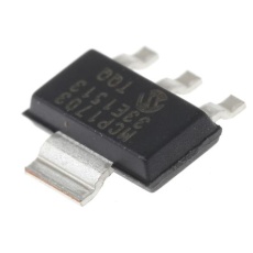 【MCP1703-3302E/DB】電圧レギュレータ 低ドロップアウト電圧 3.3 V 3+Tab-Pin