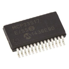 【MCP23S17-E/SS】マイクロチップ、I/Oエキスパンダ 16、シリアル-SPI SSOP MCP23S17-E/SS