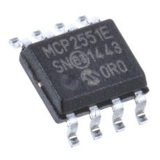 【MCP2551-E/SN】Microchip 1Mbps CANトランシーバ、ISO 11898、8-Pin SOIC